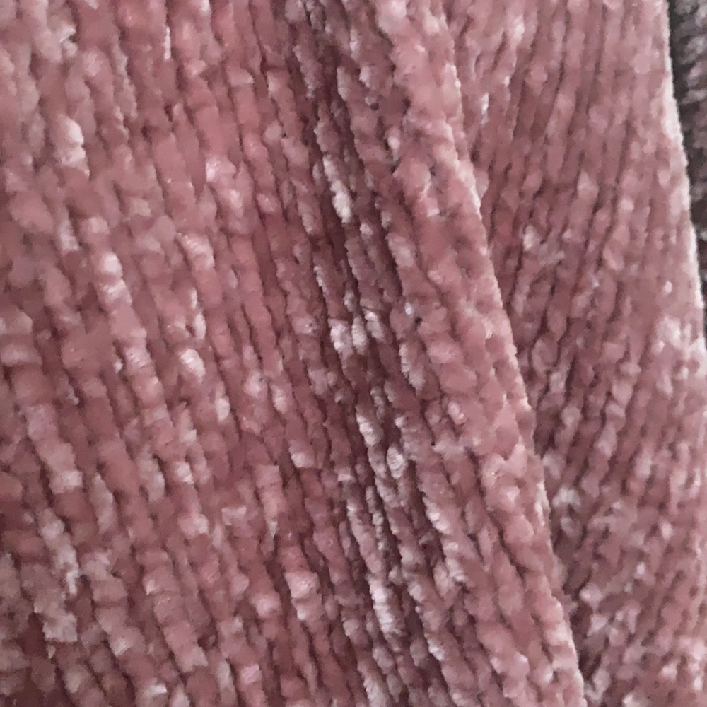 Chelsea & Theodore mauve chenille sweater turtleneck high low silhouette size S - Picture 13 of 13